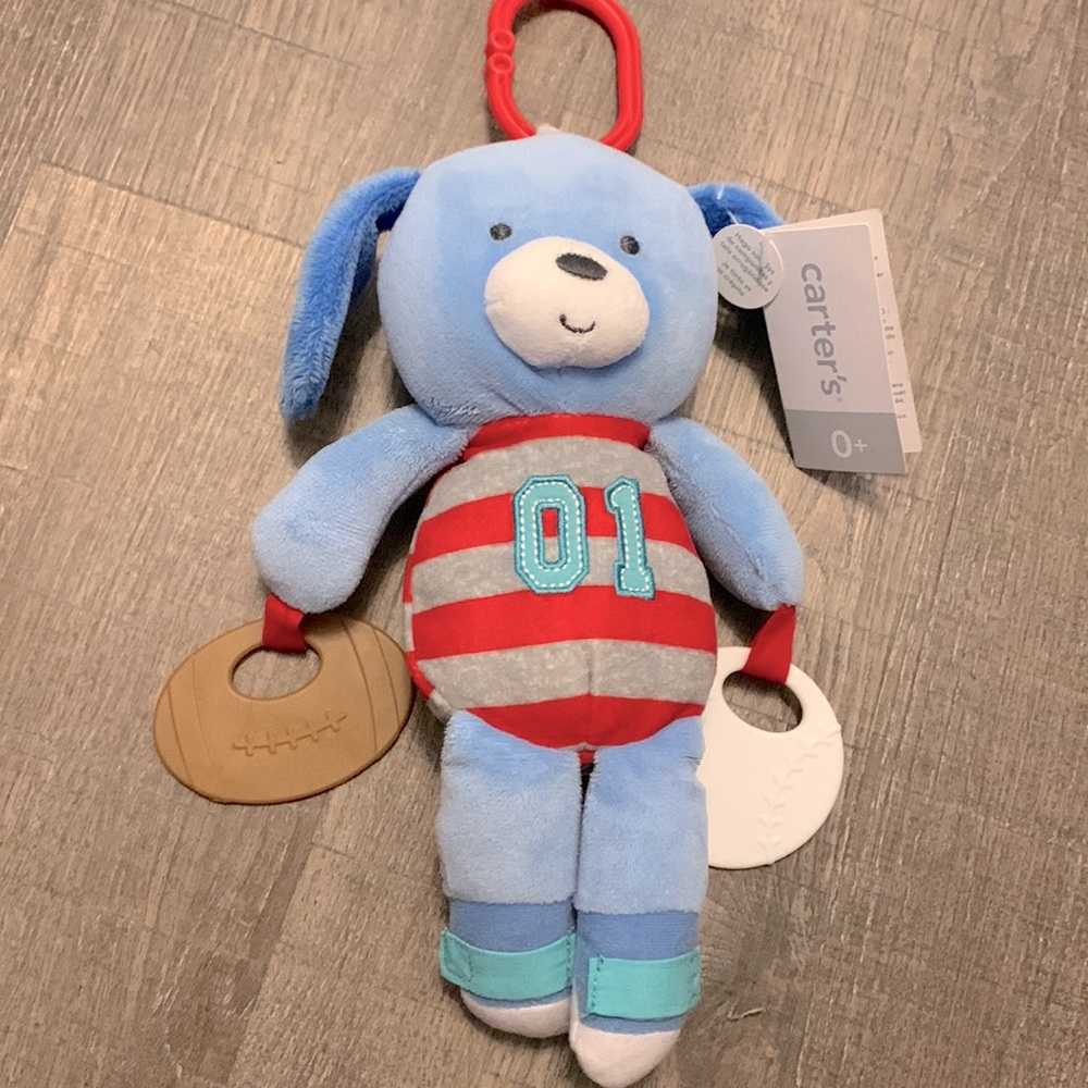 Carter’s Activity and Teething toy Sport Dog 🐶 NWT